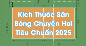 Kích Thước Sân Bóng Chuyền Hơi Tiêu Chuẩn 2025